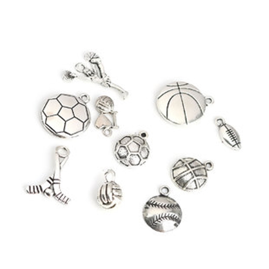 SC486 12 Baby Carriage Charms Antique Silver Tone 