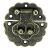 Antique Bronze Pattern Box Lock Set