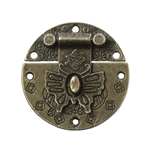 Butterfly Clasp Antique Bronze Box Lock