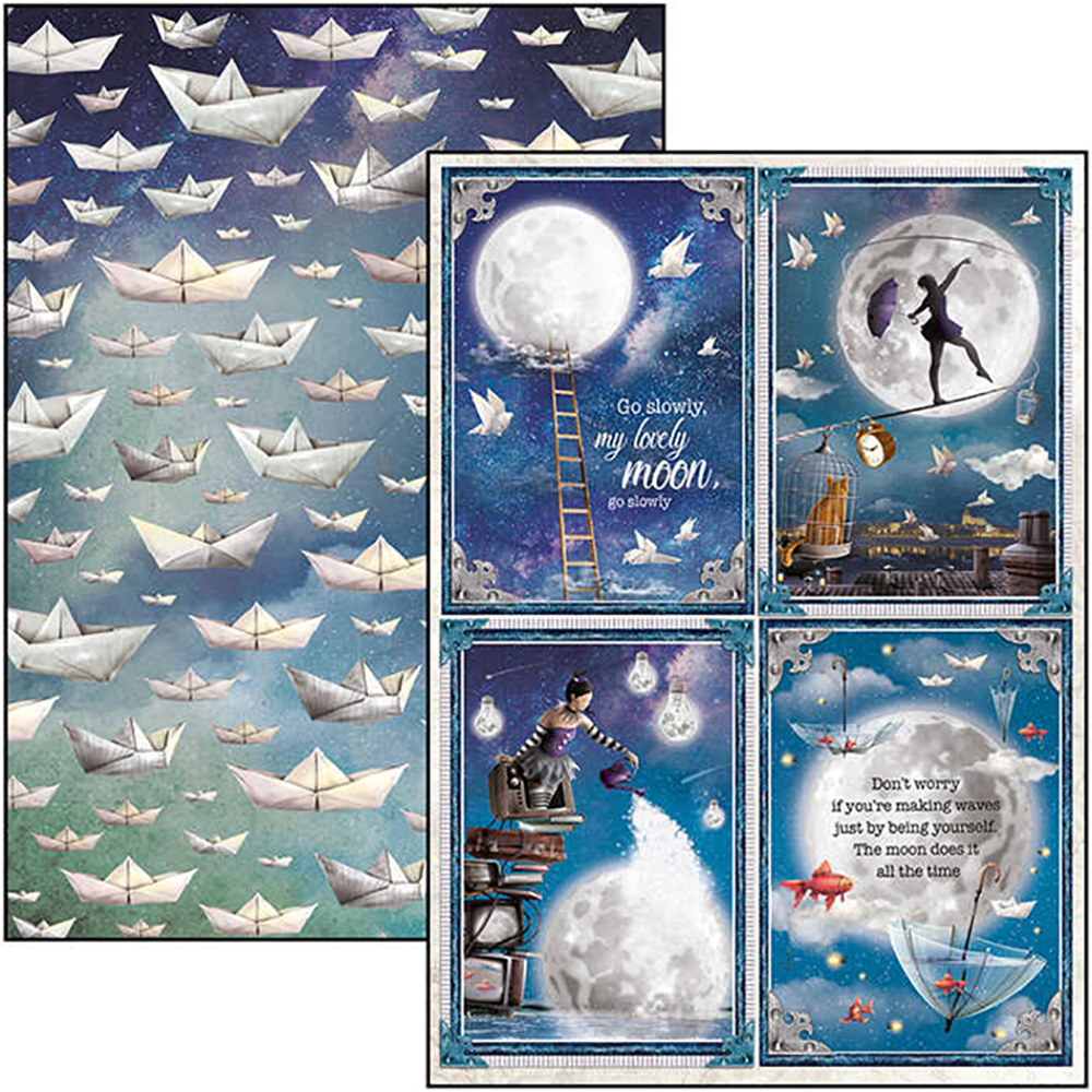Ciao Bella CBCL040 Moon and Me Pad Paper 