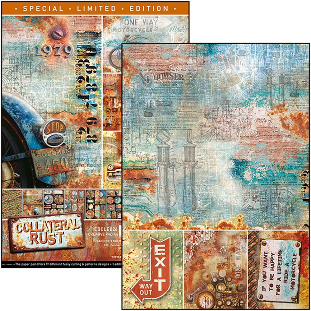 Ciao Bella - Collateral Rust A4 Paper Pad CBCLE026 Limited Edition