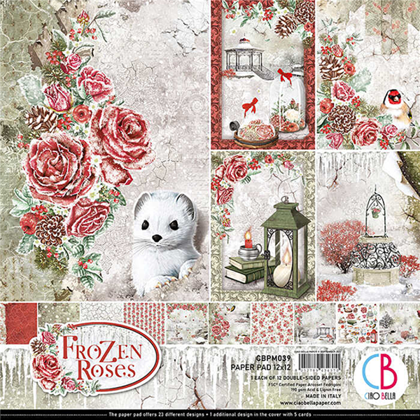 Ciao Bella - Frozen Roses 12x12 Paper Pad CBPM039