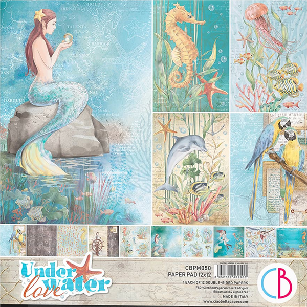 Ciao Bella - Underwater Love 12x12 Paper Pad CBPM050
