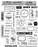 Stampers Anonymous Tim Holtz Stamp Set - Field Notes CMS396