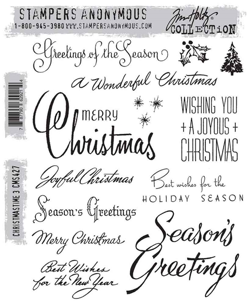 Stampers Anonymous Tim Holtz Stamp Set - Christmastime 3 CMS427