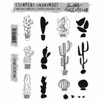 Stampers Anonymous Tim Holtz Stamp Set - Mod Cactus CMS431