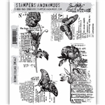 Stampers Anonymous Tim Holtz Stamp Set - Botanic Collage CMS447