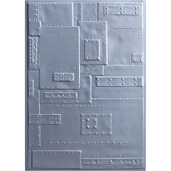Sizzix Chapter 2 Tim Holtz 3-D Textured Impressions Embossing Folder - Foundry 662717