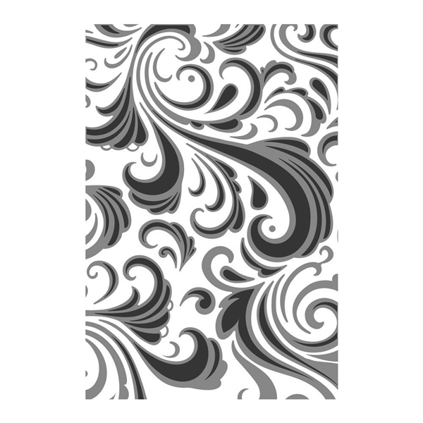 Sizzix Chapter 1 Tim Holtz Texture Fades Embossing Folder - Swirls 665226