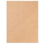 Sizzix Textured Impressions Embossing Folder - Woven Leather by Eileen Hull 665916