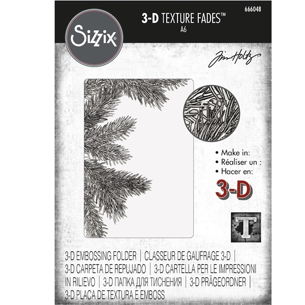 Sizzix Tim Holtz Texture Fade Pine Branches 666048
