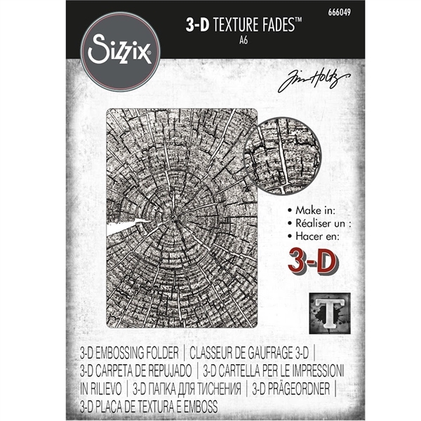 Sizzix Chapter 4 Tim Holtz Texture Fade Tree Rings 666049