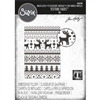 Sizzix Tim Holtz Halloween 2023 Multi-Level Texture Fades Embossing Folder - Holiday Knit 666340