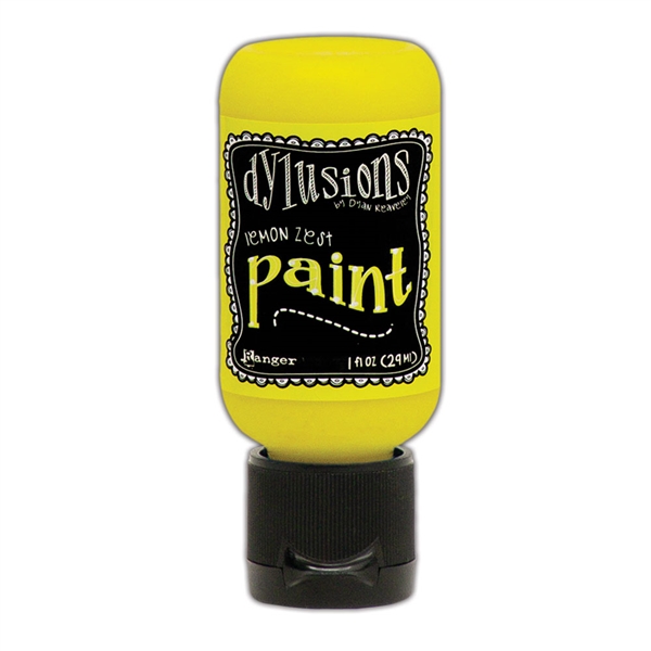 Ranger Dylusions Paint 1oz Flip Cap - Lemon Zest DYQ70535
