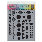 Ranger Dylusions Stencil, Large - Number Frame DYS78036