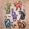 Sizzix Framelits Die Set - Crazy Cats by Tim Holtz 661209