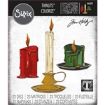 Sizzix Tim Holtz Christmas 2023 Thinlits Die Set - Candle Shop, Colorize 666331