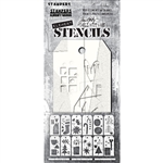 Stampers Anonymous Tim Holtz Mini Layering Stencils Set Christmas 2023 - Festive Art EST005