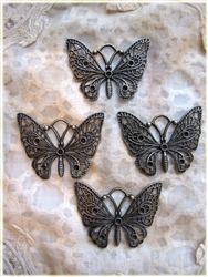 Bronze Butterfly - Set of 4