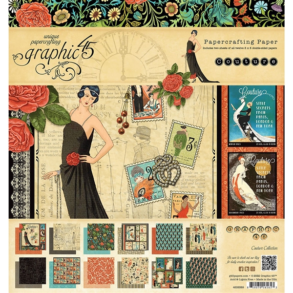 Graphic 45 - Couture 8x8 Pad Deluxe Collector's Edition 4502389