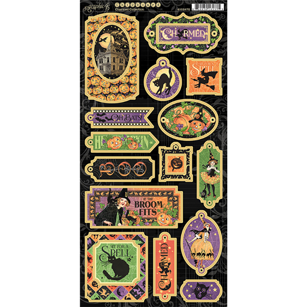 Graphic 45 - Charmed Chipboard 4502472