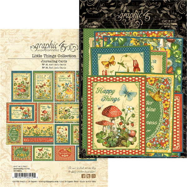 Graphic 45 - Little Things Journaling Cards 4502531