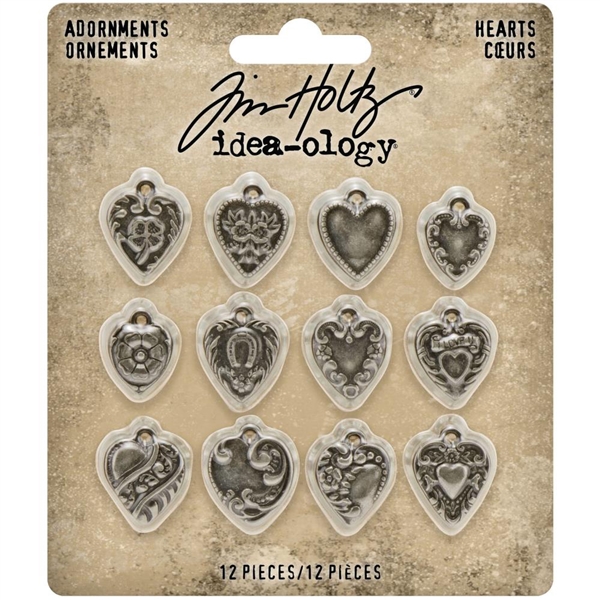 Advantus Tim Holtz Idea-ology Adornments Hearts TH94130