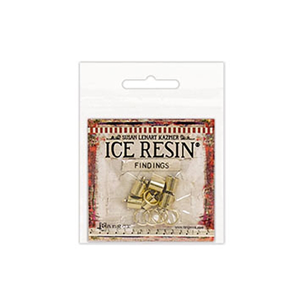 Ice Resin End Caps 7mm Antique Bronze IRF58465