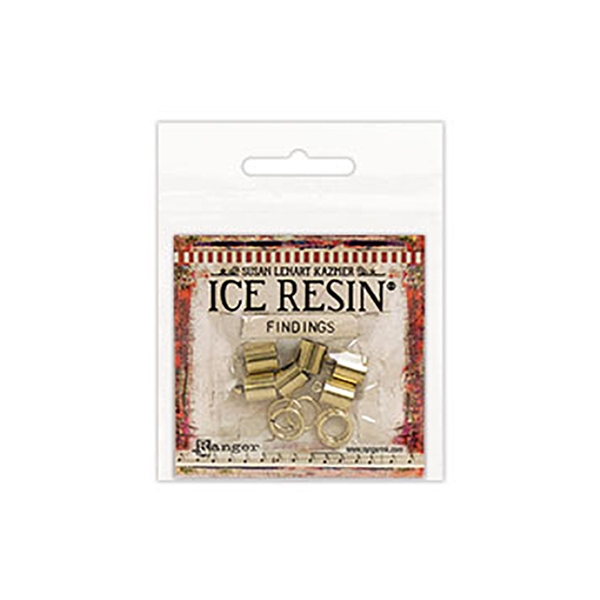 Ice Resin End Caps 8mm Antique Bronze IRF58489