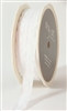 May Arts 1/2 inch Solid/Wrinkled Ribbon White