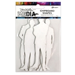 Ranger Dina Wakley MEdia Chipboard Shapes - The Men MDA74977