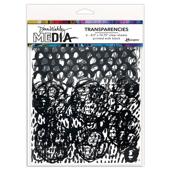 Ranger Dina Wakley MEdia Transparencies Pattern Play Set 1 MDA80558
