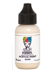 Dina Wakley Heavy Body Acrylic Paint - Sand - 1oz Bottle
