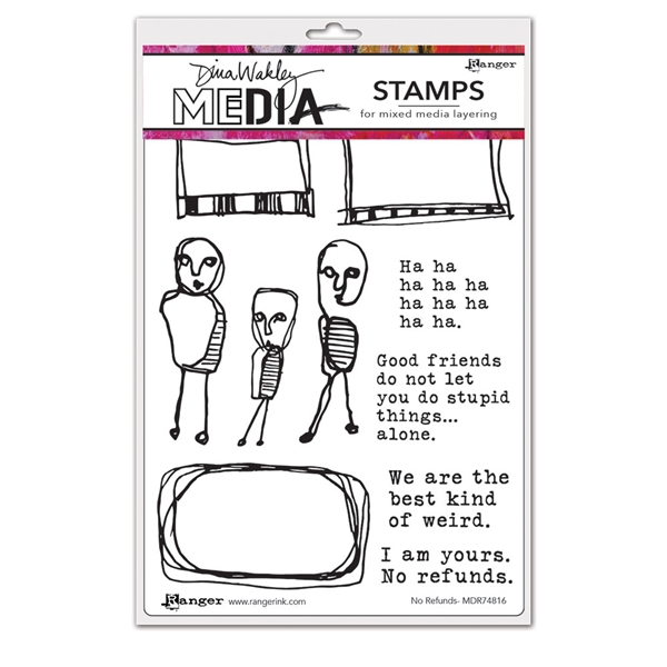 Ranger Dina Wakley MEdia Stamps - No Refunds MDR74816