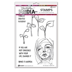 Ranger Dina Wakley MEdia Stamps - Be Obsessed MDR77749