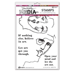 Ranger Dina Wakley MEdia Stamps - Let The Art Out MDR77794
