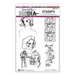 Ranger Dina Wakley MEdia Stamps - Perfect to Me MDR81265