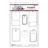Ranger Dina Wakley MEdia Stamps - Perforated Tags MDR81272