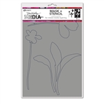 Ranger Dina Wakley MEdia Stencil - Sprouts Stencil/Mask MDS77725