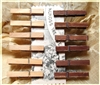 Mini Clothes Pins - 1.875 inches - Set of 12 - 6 distressed, 6 natural