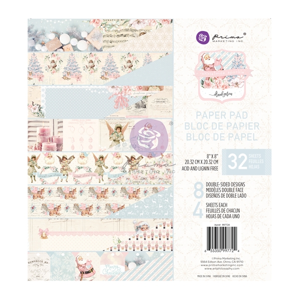 Prima Marketing Christmas Sparkle Collection - 8x8 Paper Pad 997724