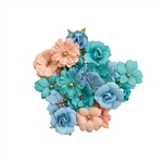 Prima Marketing Painted Floral Flowers - Mixed Colors 658571
