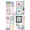 Prima Marketing Spring Abstract Collection Cut Out & Sticker Sheets 661588
