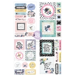 Prima Marketing Spring Abstract Collection Cut Out & Sticker Sheets 661588