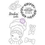 Prima Julie Nutting Doll Cling Stamp - Jamila 913489