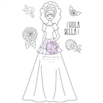 Prima Julie Nutting Doll Cling Stamp - Milagros 913557