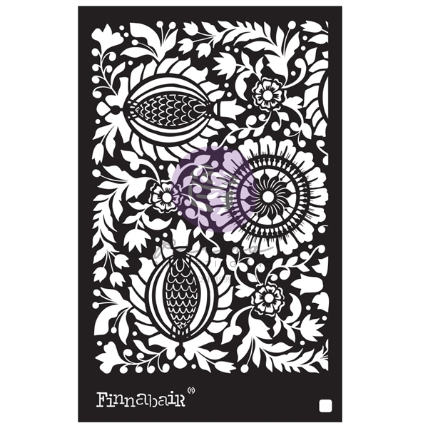 Prima Finnabair Stencil  Folk Florals 969752