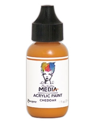 Dina Wakley Media Acrylic Paint  - Cheddar, 1oz Bottle