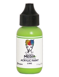 Dina Wakley Media Acrylic Paint  - Lime, 1oz Bottle