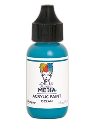 Dina Wakley Media  Acrylic Paint  - Ocean, 1oz Bottle
